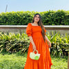 Orange Maxi Dress
