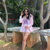 Baby Pink Shirt With Shorts