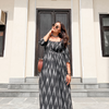 Black Ikkat Dress