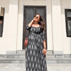 Black Ikkat Dress