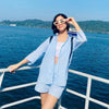 Sky Blue Shirt With Shorts Set
