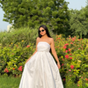Feathered Cloud Maxi Dress