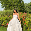 Feathered Cloud Maxi Dress